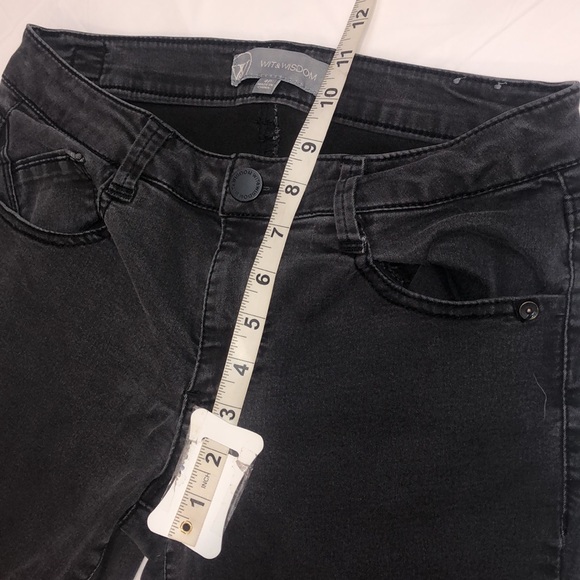 3 FOR $20 Wit & Wisdom Women’s Black Jeans 4P - Picture 7 of 10